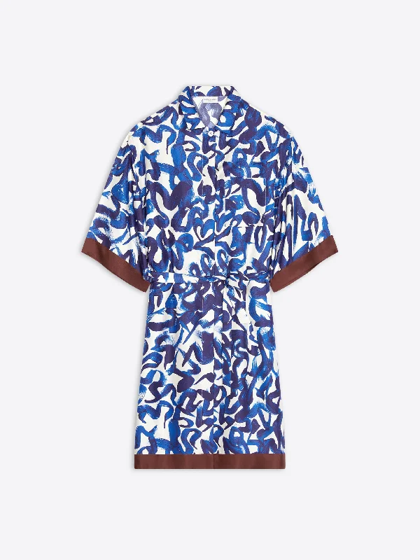 Women's Apparel Everyday Glamour Silk shirt dress