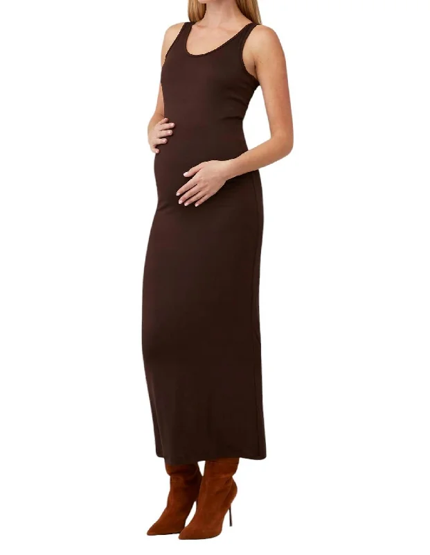 Women's Clothes And Garments Hollywood Glam Award - Show Style The Maternity Dress In Chocolate