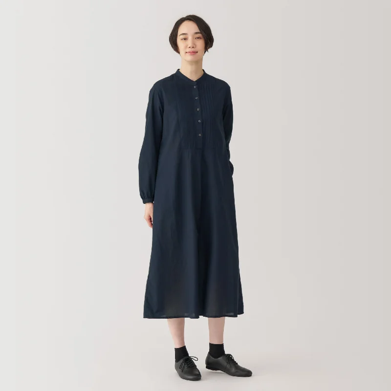 Women's Relaxed Clothes Subtle Sophistication Women's Cotton Voile Long Sleeve Dress