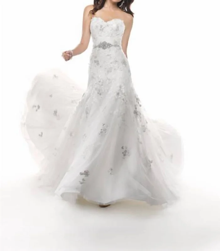 Formal Garments For Women Final Clearance Delores Wedding Gown In Ivory