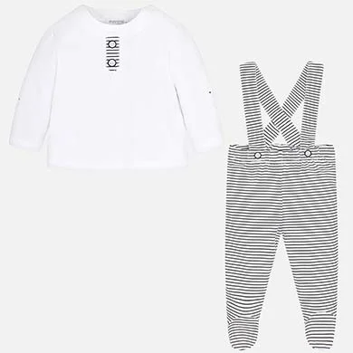 Sustainable Fashion Clothing For Women Elevated Style Boy Striped Suspender Set