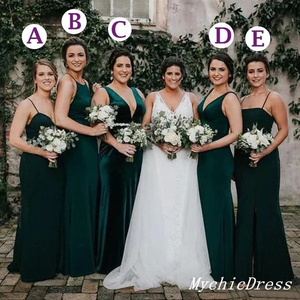 Women's Vacation Attire Great Deals on Ethnic Cultural Wear Roycebridal Mismatched Emerald Green Bridesmaid Dresses Mermaid Long Wedding Guest Dress