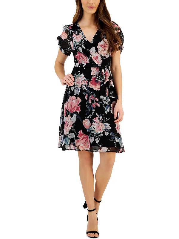 Women's Comfortable Lounge Garments Chic Allure Womens Wedding Guest Knee-Length Shift Dress