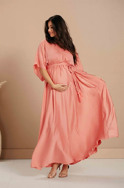 Women's Cozy Clothes Subtle Sophistication Venus Canyon Rose Maxi -  Nursing Friendly - Maternity Friendly - FINAL SALE