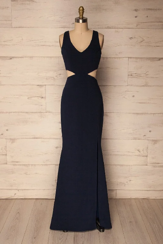 Timeless Women's Clothing Boho - Chic Festival - Ready Style Kiira Navy | Mermaid Gown