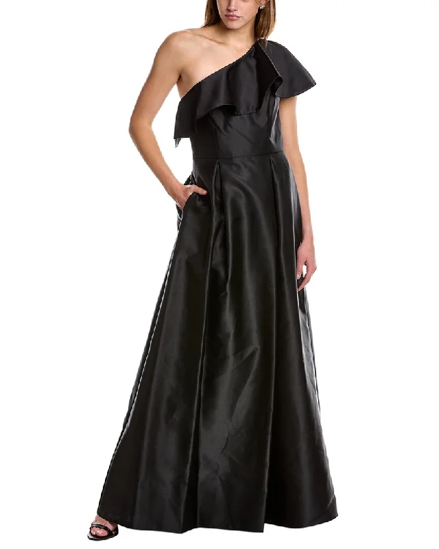 Women's Elegant Clothing Sets Hollywood Glam Award - Show Style Adrianna Papell One-Shoulder Gown