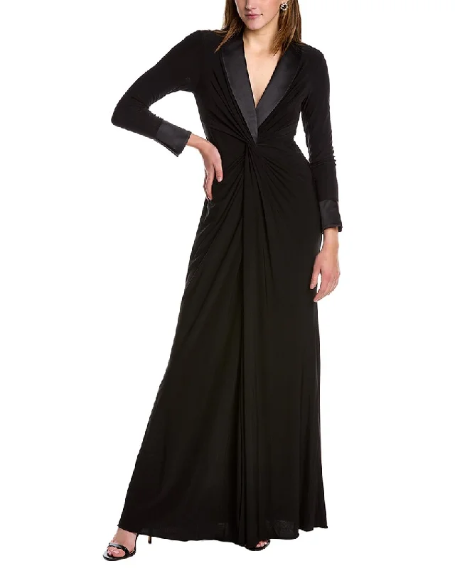 Women's Everyday Attire Parisian Effortless Chic Style Adrianna Papell Twisted Maxi Dress