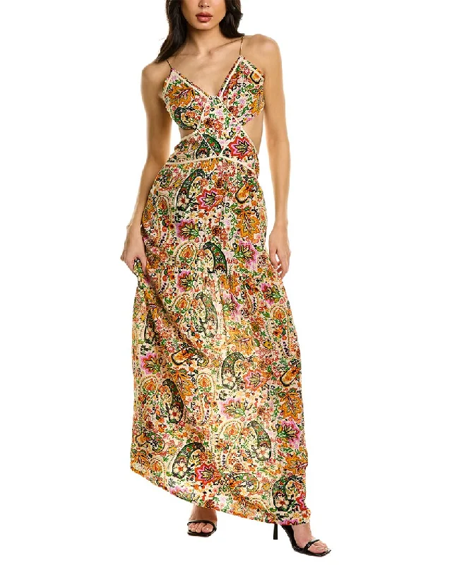 Women's Casual Attire Feminine Grace ba&sh Cut-Out Maxi Dress