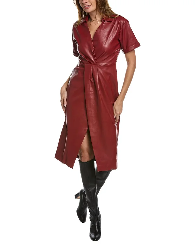 Women's Vintage Attire Score Big on Glamorous Red - Carpet Styles Elie Tahari Midi Dress