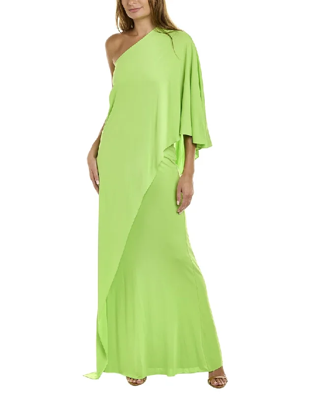 Chic Clothing For Women Limited - Stock Halston Alyssa Jersey Cascade Gown