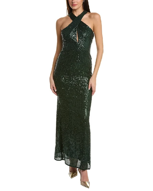 Women's Chic Outfit Mid - Season Sale Laundry by Shelli Segal Sequin Gown