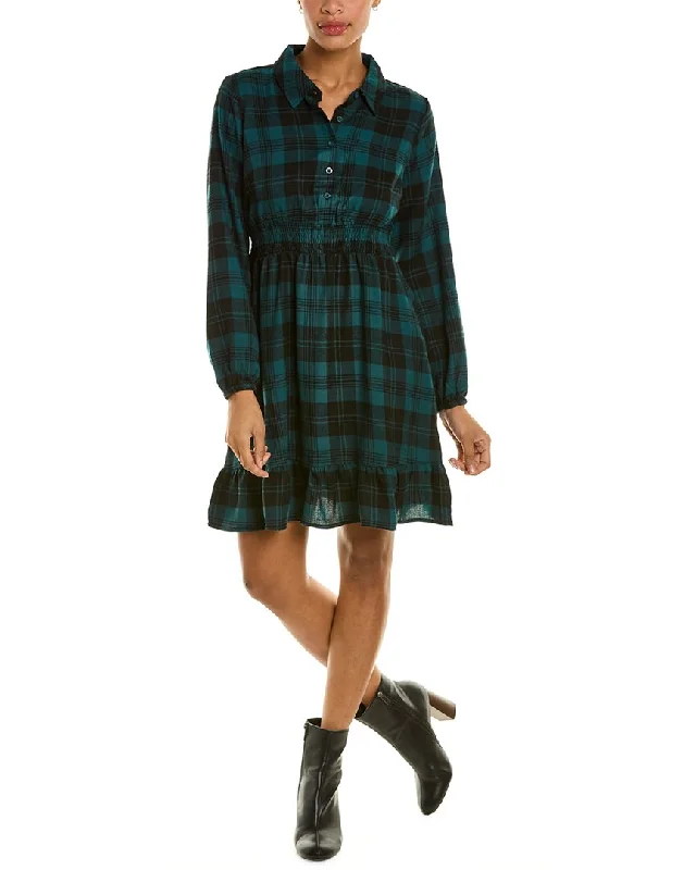 Women's Loungewear Clothes Minimalist Office - Ready Style Lucky Brand Plaid Shirt Dress