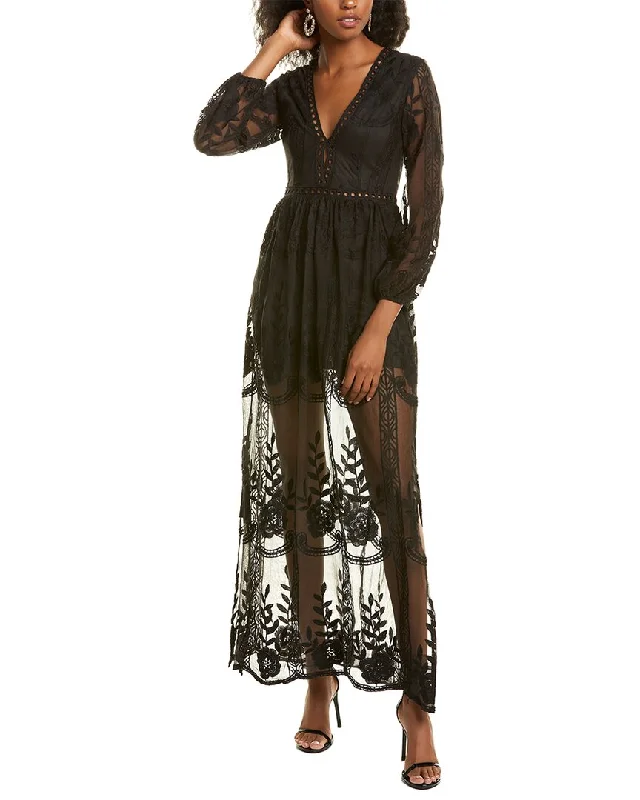 Women's Clothing With Trendy Designs Feminine Grace Michele Laperle Embroidered Gown