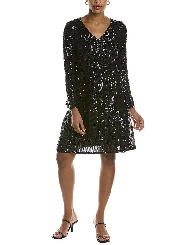 Modern Women's Clothes Feminine Soft - Hued Look Nanette Lepore Sequined Midi Dress