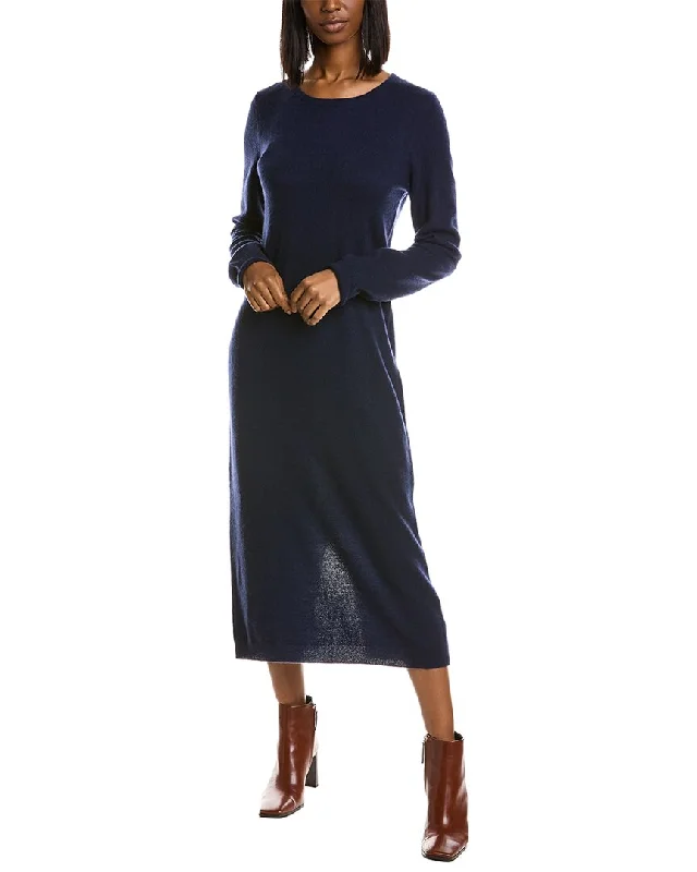 Women's Loungewear Clothes Playful Elegance philosophy Bateau Neck Cashmere Midi Dress