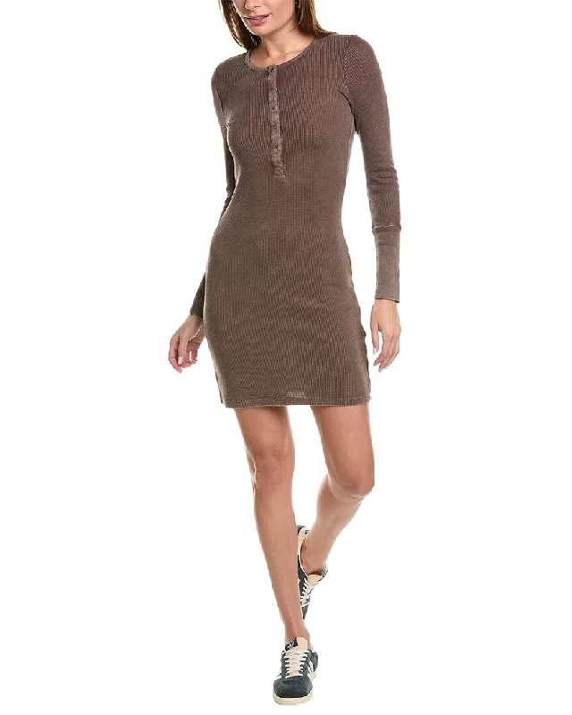 Timeless Women's Apparel Playful Elegance Splendid Forever Henley Mini Dress