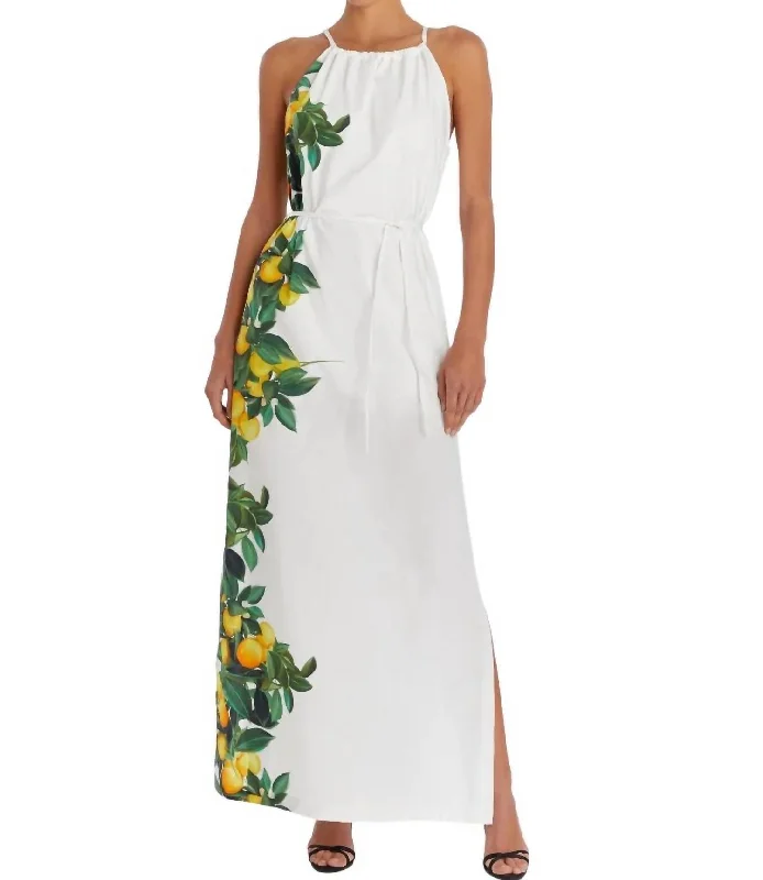 Women's Clothing For Everyday Wear Y2K Nostalgic Fashion Look Alicanta Maxi Dress In Lemonhead