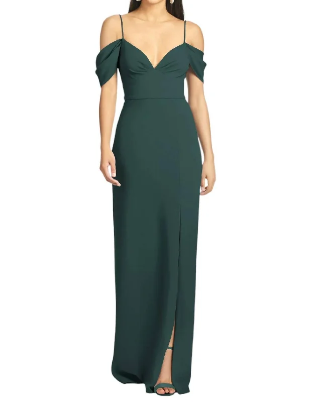 Women's Transitional Attire Feminine Charm Brittany Gown In Emerald