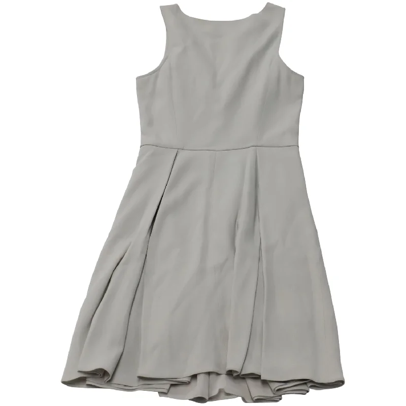 Stylish Women's Garments Playful Elegance Emporio Armani Sleeveless A-Line Dress in Grey Polyester