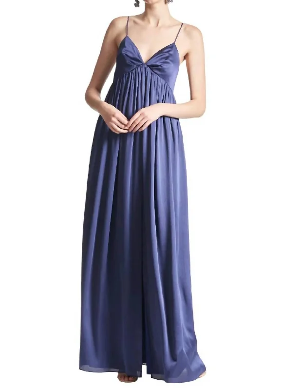 Women's Timeless Attire Today Only Jessica Gown In Deep Cobalt