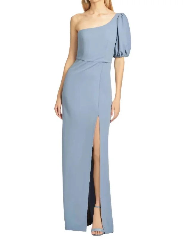 Charming Women's Garments Fashion-Forward Style Nadia Gown In Slate Blue