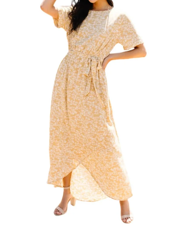 Affordable Fashion Clothing For Women Casual Weekend Relaxed Style One Honey Of A Maxi Dress In Yellow