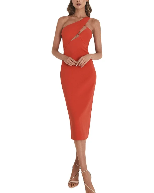 Modern Women's Attire Tropical Island - Inspired Attire Reiss Elodie One-Shoulder Bodycon Midi Dress