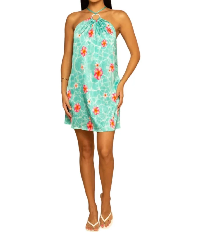 Women's Loungewear Clothes Feminine Charm Ring Mini Dress In Floating Florals