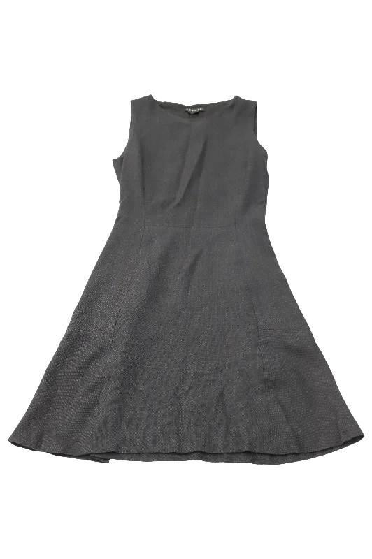 Women's Trendy Garments Fashion-Forward Style Theory Sleeveless Dress in Black Wool