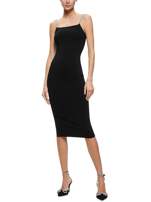 Women's Professional Attire Dreamy Draping Valda Womens Embellished Bodycon Cocktail And Party Dress