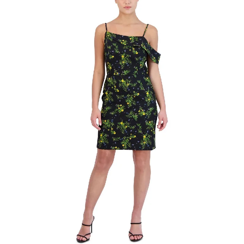 Women's Everyday Clothes Chic Urban Fashion Look Womens Floral Print Mini Sheath Dress